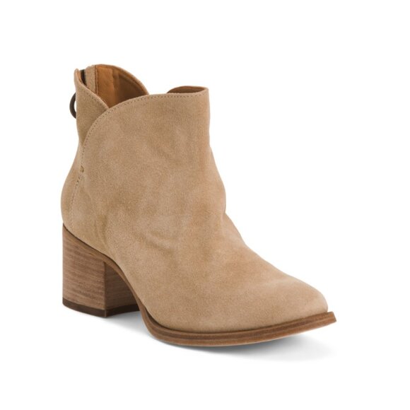 BEEK Stone Made In Mexico Suede Quail Booties - Picture 1 of 2